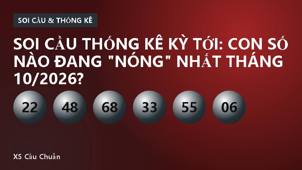 Soi cầu thống kê kỳ tới: con số nào đang "nóng" nhất tháng 10/2026?